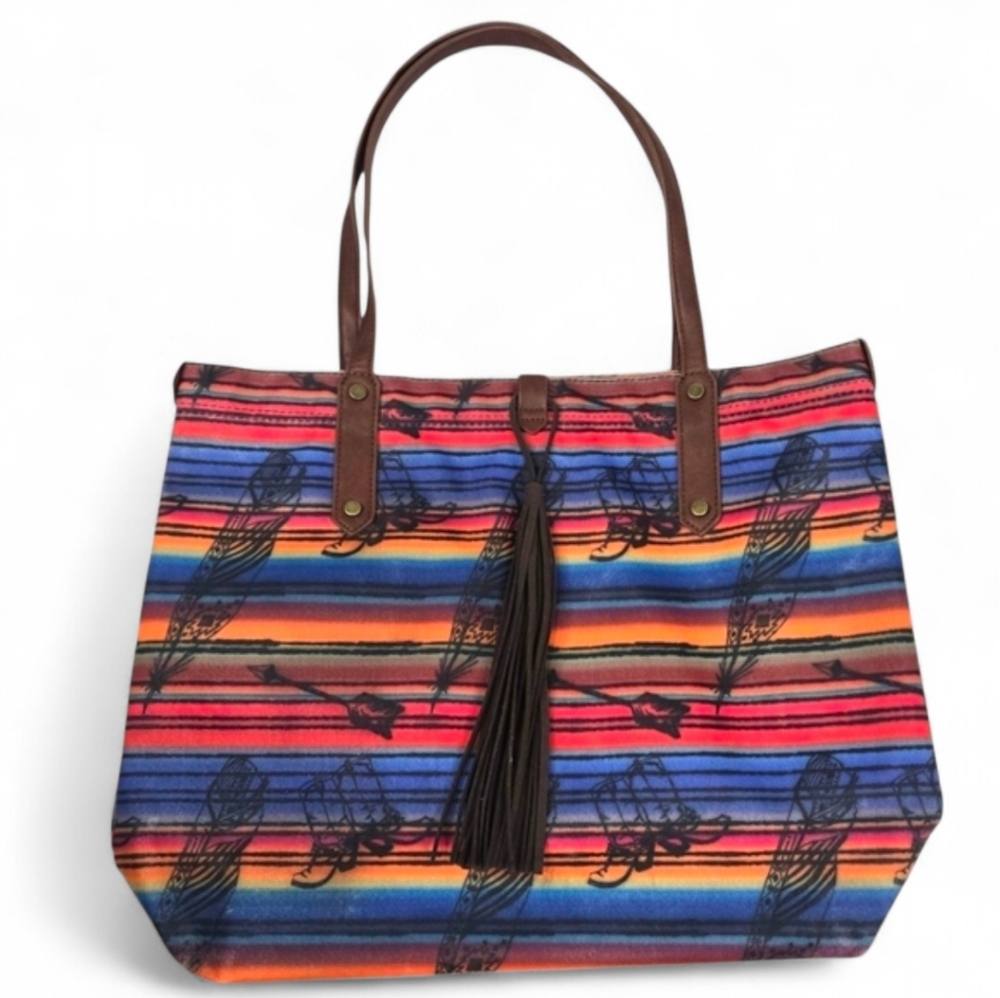 Catchfly Western Multi-color Tote Shoulder Bag‎